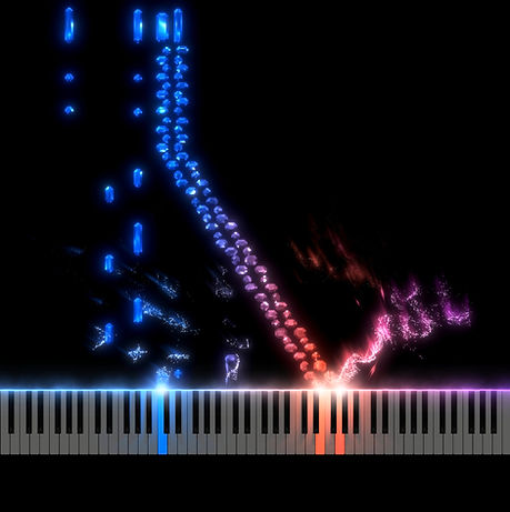 SeeMusic App Make Falling Notes Piano Videos with Lights and Particles