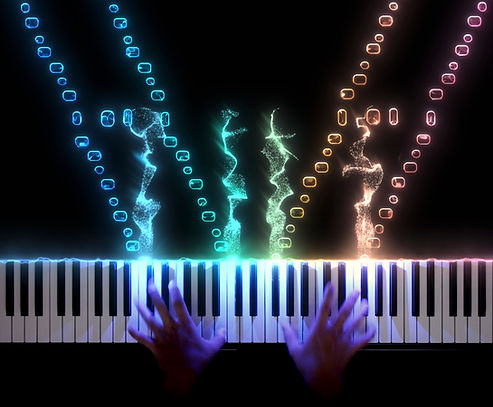 SeeMusic Piano Visualization 3D Notes Particles