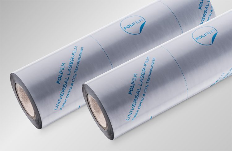 The universal laser protection film PF584CS is suitable for CO2 and fibre laser cutting. 