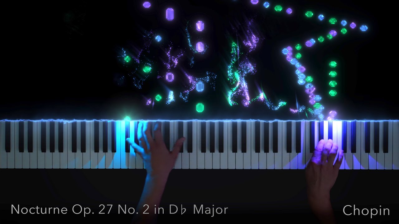Chopin Nocturne in D-flat Major Piano Visualization | SeeMusic