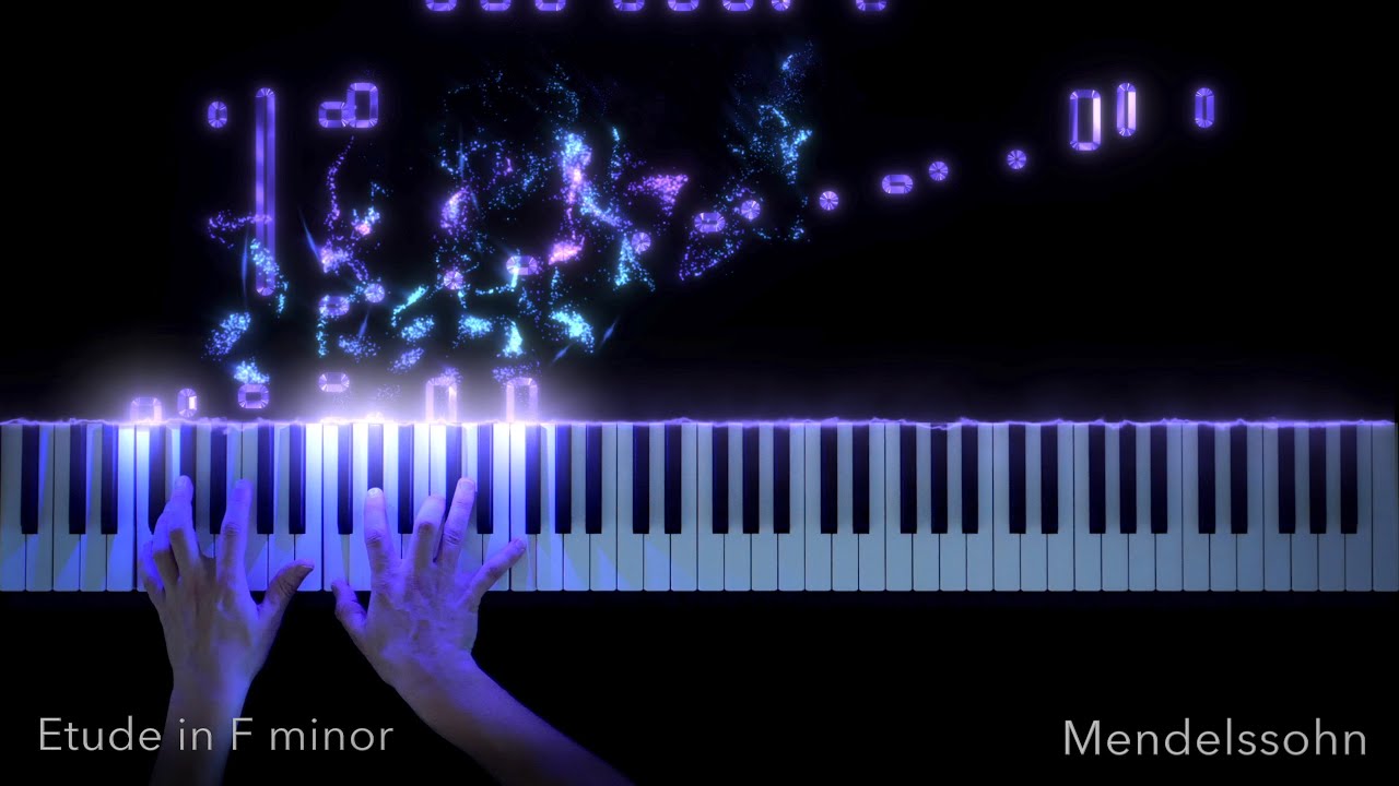 Mendelssohn Etude in F Minor Piano Visualization | SeeMusic