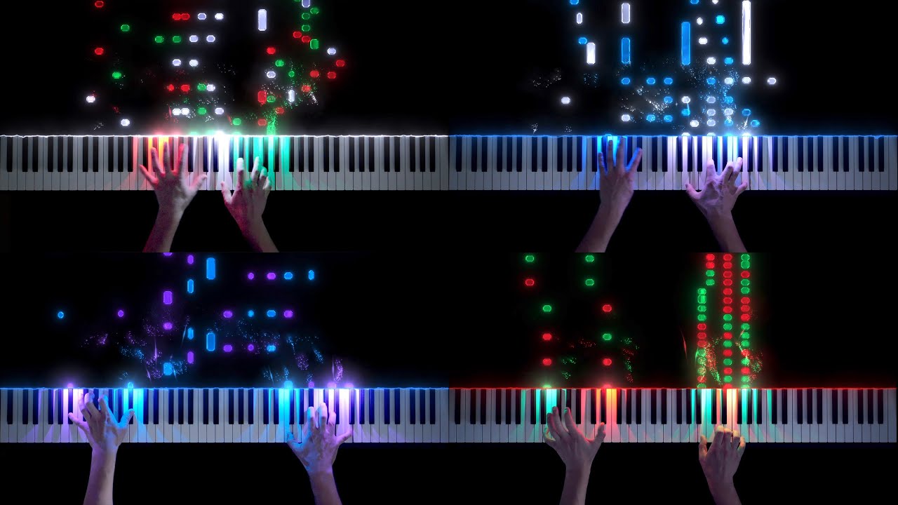 Christmas Piano Medley Visualization | SeeMusic