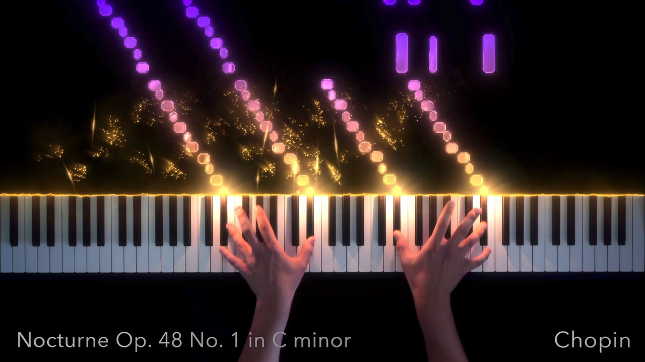 Chopin Nocturne Op. 48 No. 1 Piano Visualization | SeeMusic