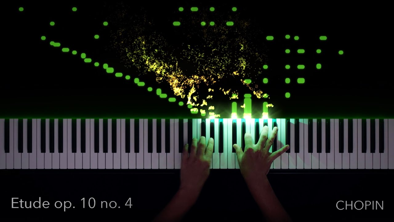 Chopin Etude Op. 10 No. 4 Torrent Piano Visualization | SeeMusic