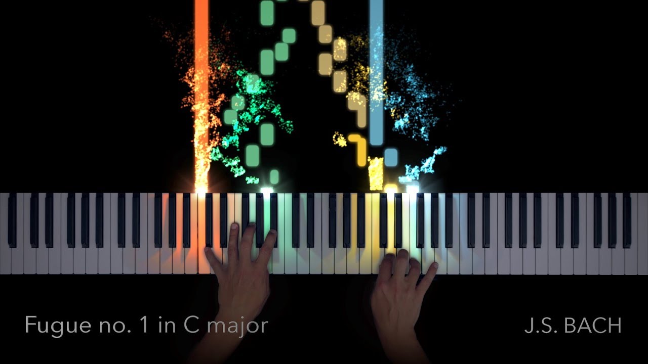 Bach Fugue No. 1 BWV 846 Piano Visualization | SeeMusic