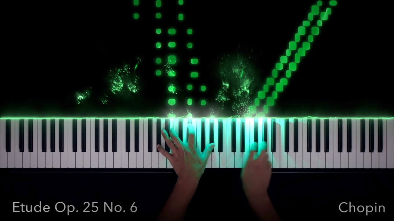 Chopin Etude Op. 25 No. 6 Double Thirds Piano Visualization | SeeMusic
