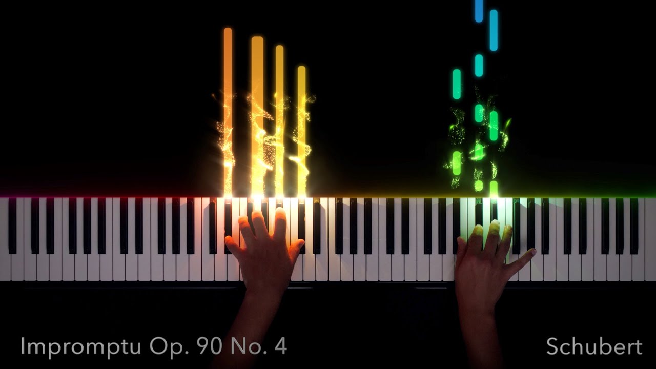 Schubert Impromptu Op. 90 No. 4 Piano Visualization | SeeMusic