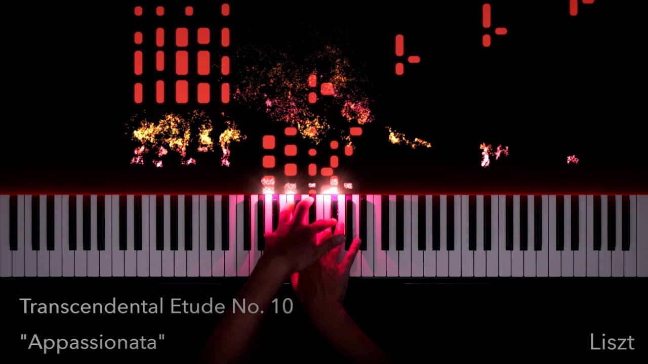 Liszt Transcendental Etude No. 10 Appassionata Piano Visualization | SeeMusic