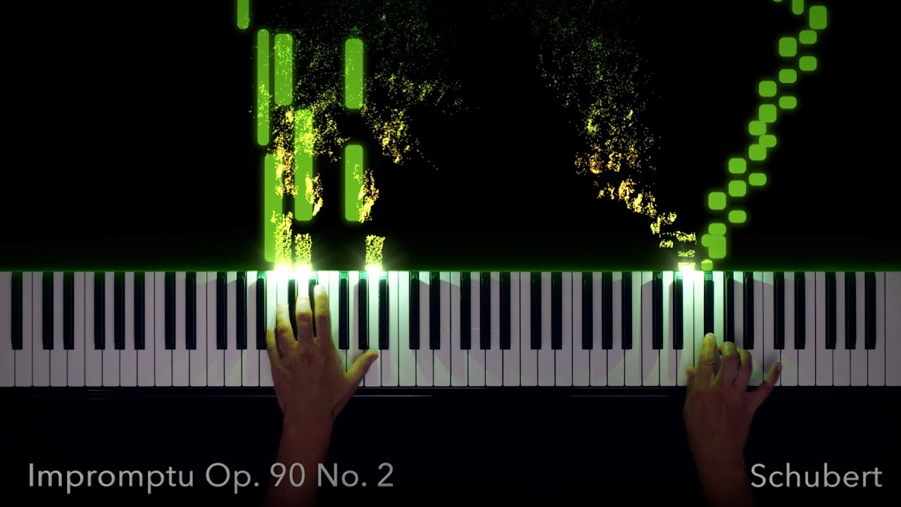 Schubert Impromptu Op. 90 No. 2 Piano Visualization | SeeMusic