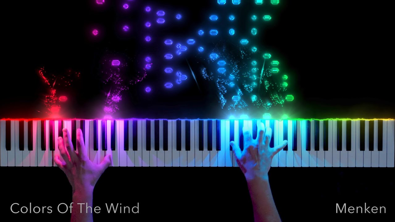 Colors of the Wind Piano Visualization | SeeMusic