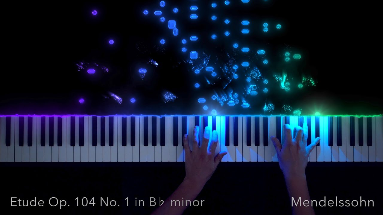 Mendelssohn Etude Op. 104 No. 1 Piano Visualization | SeeMusic