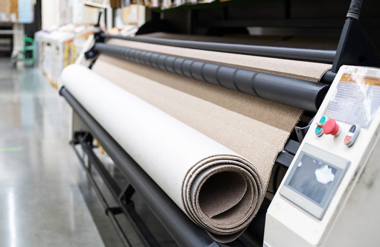 Optimum surface protection during carpet production