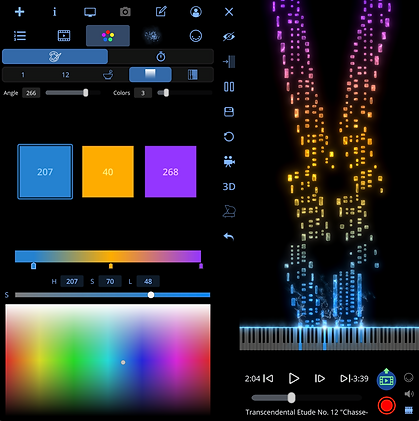 SeeMusic App Choose Colors Note Style Gradient