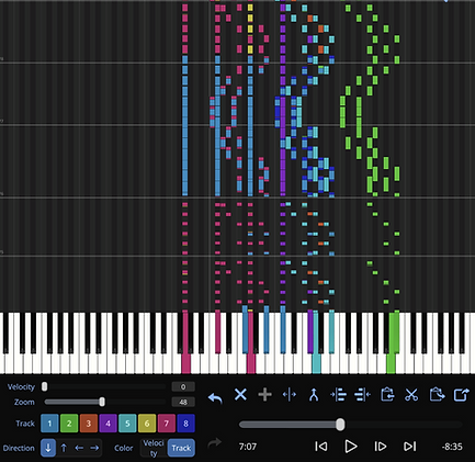 SeeMusic Built-In MIDI Editor Edit Notes